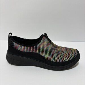 Bzees Women’s Imagine, Rainbow Slip-On Shoes, Size 7 Wide
